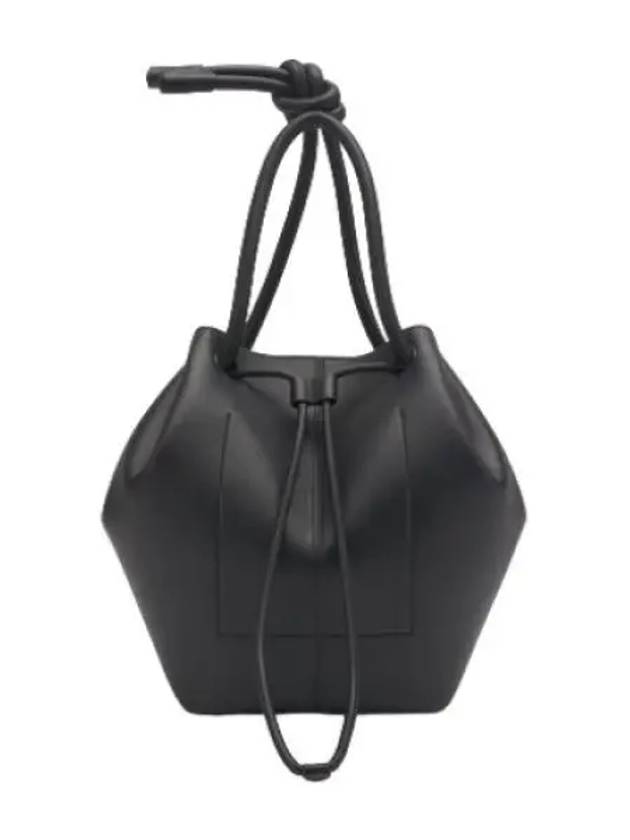 Nanushka medium elongated bucket bag black shoulder - NANUSHKA - BALAAN 1