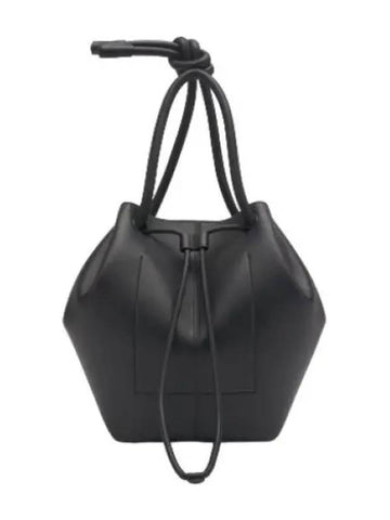 Nanushka medium elongated bucket bag black shoulder - NANUSHKA - BALAAN 1