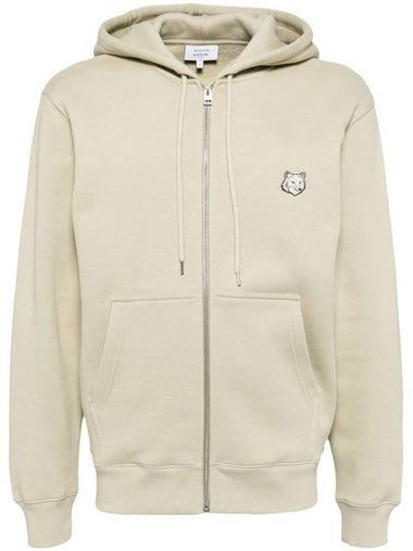 Bold Fox Head Patch Cotton Zip-Up Hoodie Ash Tree - MAISON KITSUNE - BALAAN 1