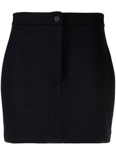 high waist herringbone mini skirt FJK123AJ0160 - THOM BROWNE - BALAAN 1