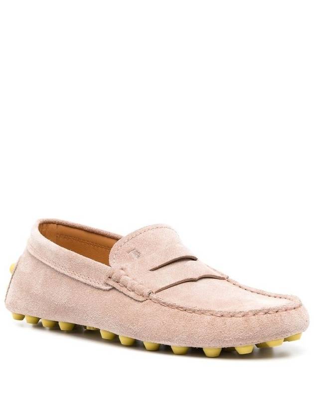 Gommino Bubble Suede Driving Shoes Beige - TOD'S - BALAAN 5