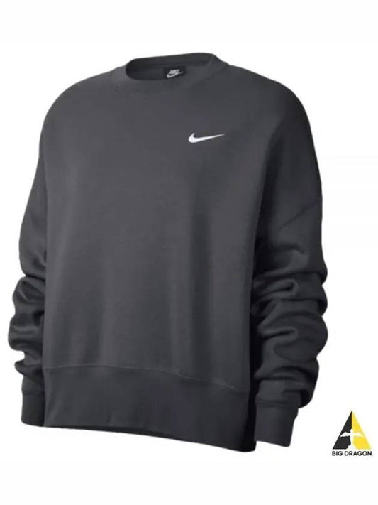 Trend Fleece Crewneck Sweatshirt Anthracite - NIKE - BALAAN 2