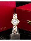 Panda Round White Roman Women s Diamond Combi Watch - CARTIER - BALAAN 10