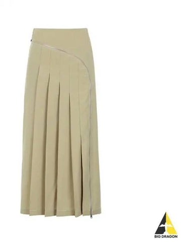 Women s Long Pleated Skirt Beige MRTWWSKR028 WOO004 - SUNNEI - BALAAN 1