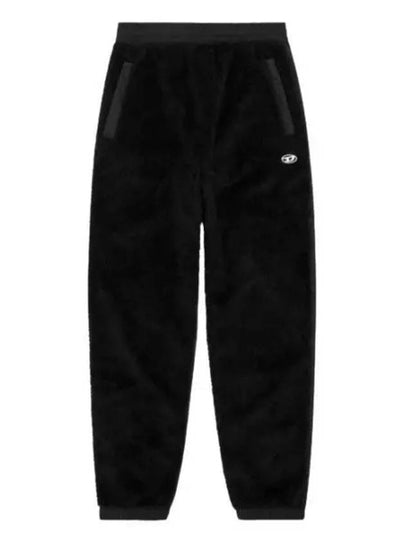 Fleece Nylon Track Pants Black - DIESEL - BALAAN 2