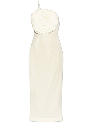 Blumarine Dress With Floral Motif, Women's, Cream - BLUMARINE - BALAAN 1