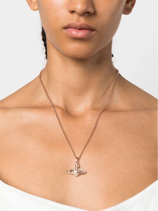 Mini Bas Relief Pendant Necklace Rose Gold - VIVIENNE WESTWOOD - BALAAN 6