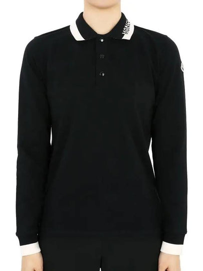 Kids Waffen Patch Three Stripe Collar PK Long Sleeve Black 8B00001 8496W 999 12 14A Adults can be worn - MONCLER - BALAAN 2