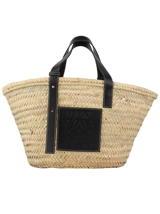 32702S81 Palm leaf calfskin basket bag large 33709Y 4 - LOEWE - BALAAN 1