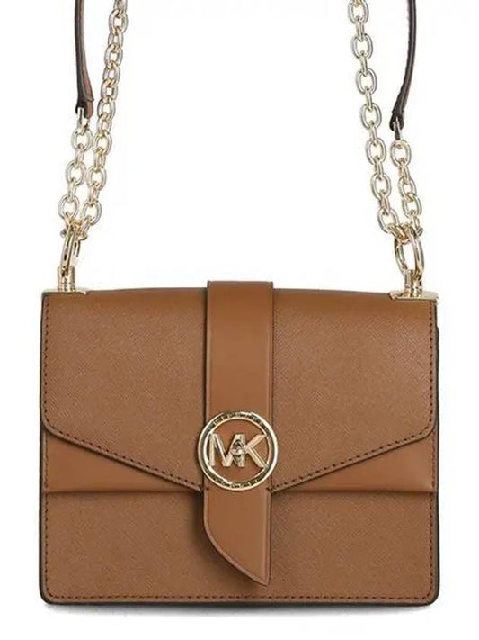 Greenwich Small Saffiano Leather Cross Bag Brown - MICHAEL KORS - BALAAN 2