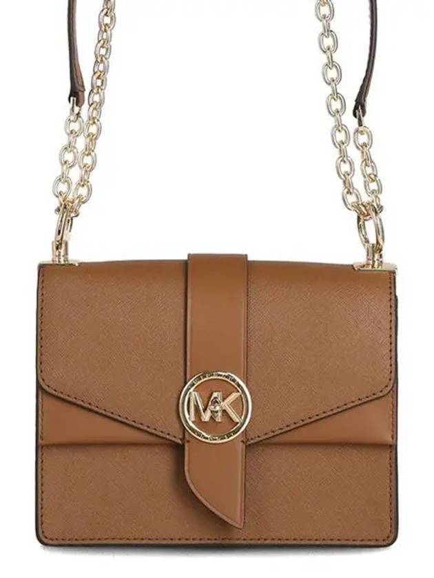 Greenwich Small Saffiano Leather Cross Bag Brown - MICHAEL KORS - BALAAN 2