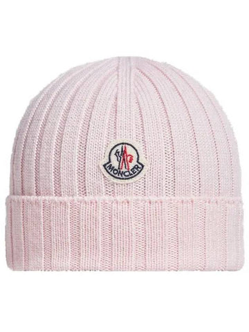 Baby Wool Beanie Light Pink 3B00002 M1131 506 - MONCLER - BALAAN 1