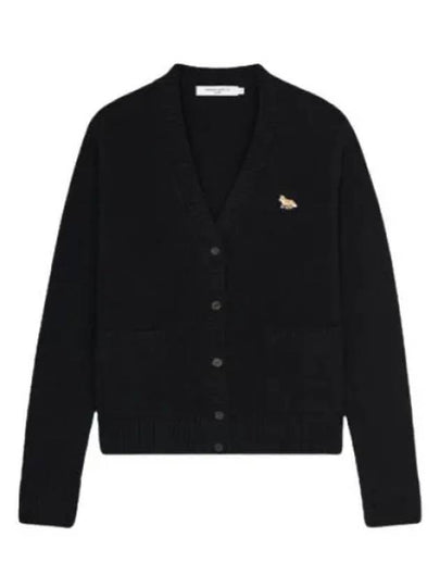 Baby Fox Patch Boxy Cardigan Black - MAISON KITSUNE - BALAAN 2