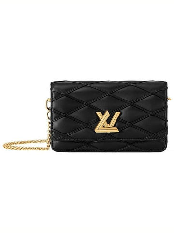 Wallet On Chain Go 14 Shoulder Bag Black - LOUIS VUITTON - BALAAN 1