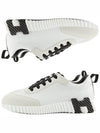 Bouncing Sneakers Calfskin Suede Goatskin Blanc - HERMES - BALAAN 2