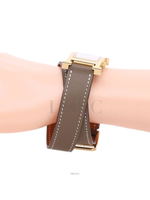 Heure H Small Model 25MM Watch Double Tour Strap - HERMES - BALAAN 7