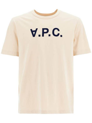 Standard Grand VPC Short Sleeve T-Shirt Beige - A.P.C. - BALAAN 1