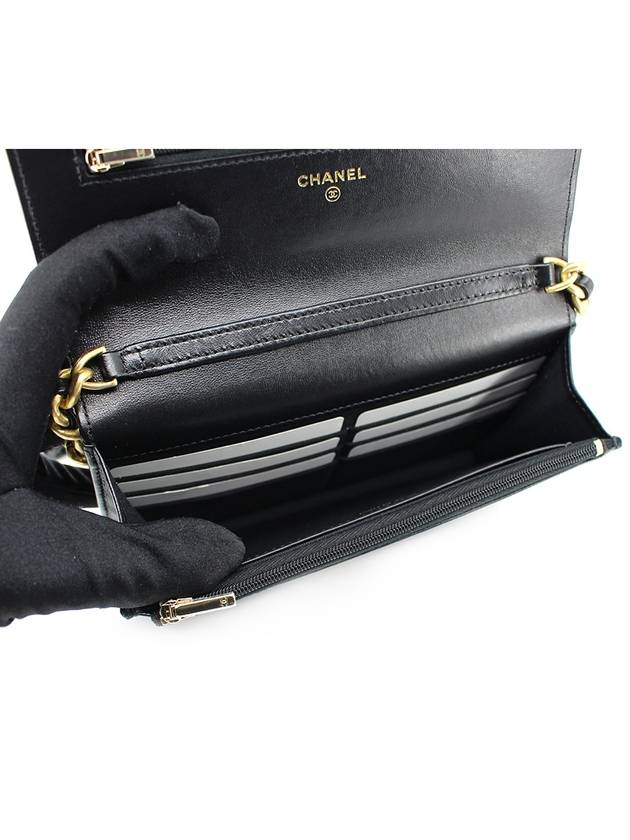 CH Lambskin Season CC Black WOC Gold CH41BG012 - CHANEL - BALAAN 8