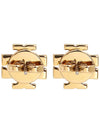 Crystal Logo Stud Earrings Gold - TORY BURCH - BALAAN 6