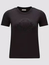 Crystal Logo Short Sleeve T-Shirt Black - MONCLER - BALAAN 3