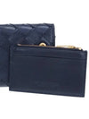 Intrecciato Trifold Half Wallet Navy - BOTTEGA VENETA - BALAAN 6