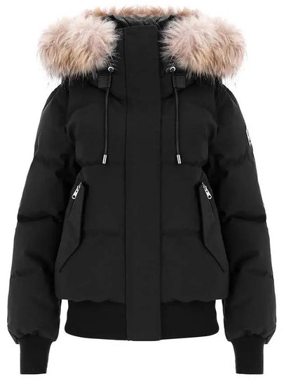 Nefi FZ Fur Down Jacket Black - MACKAGE - BALAAN 2