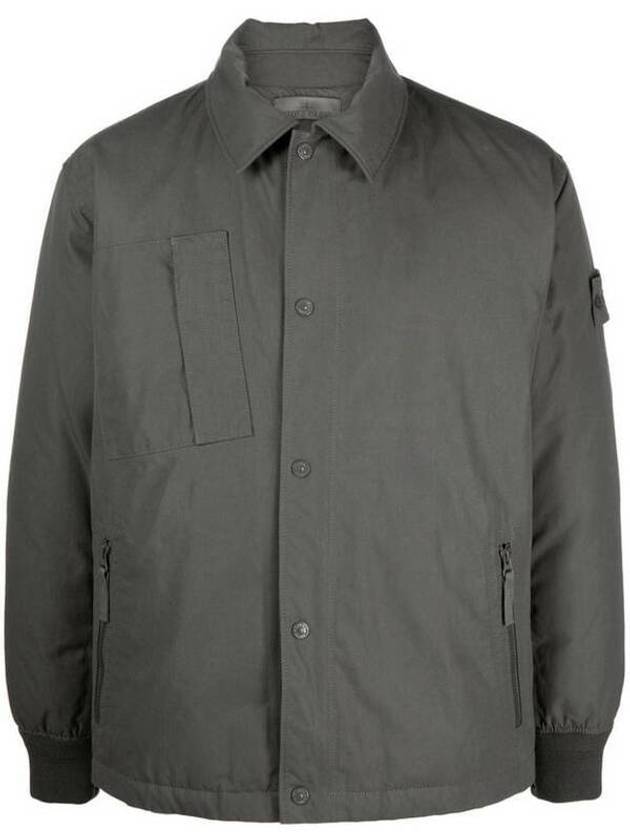 Ghost Piece O-Ventile Down Jacket Grey - STONE ISLAND - BALAAN 2