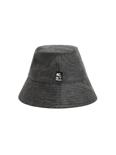 Paisley Bucket Hat Black - ETRO - BALAAN 1