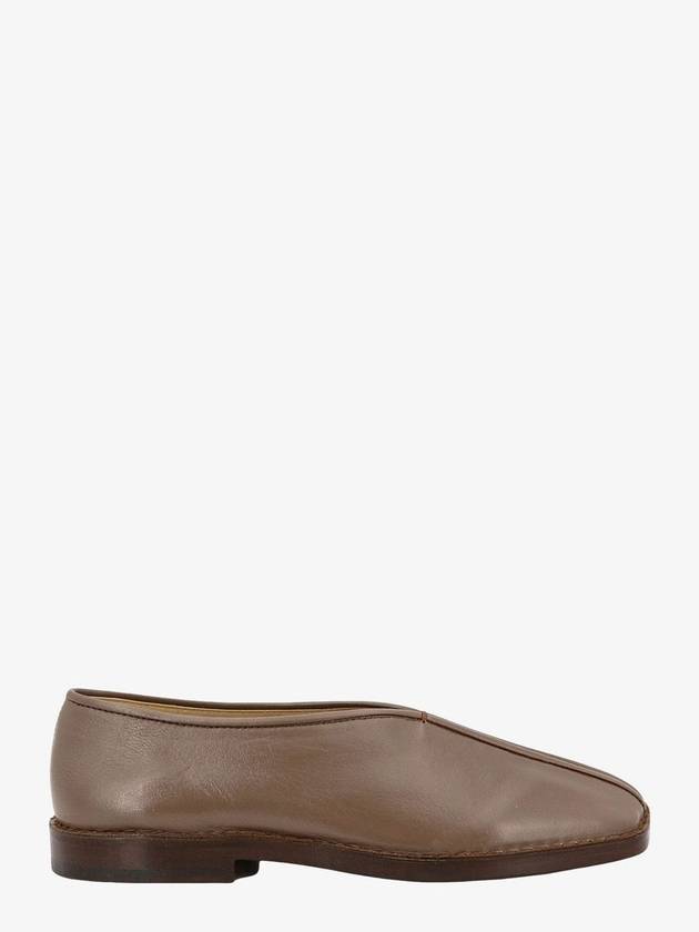 Square Toe Flat Five Loafer Slippers Beige - LEMAIRE - BALAAN 1