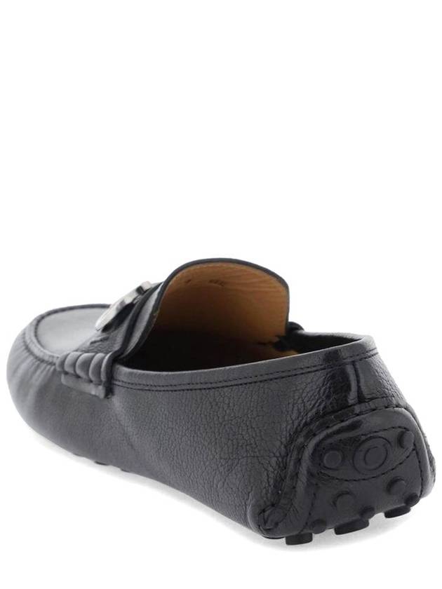 Gancini Ornament Driving Shoes Black - SALVATORE FERRAGAMO - BALAAN 5