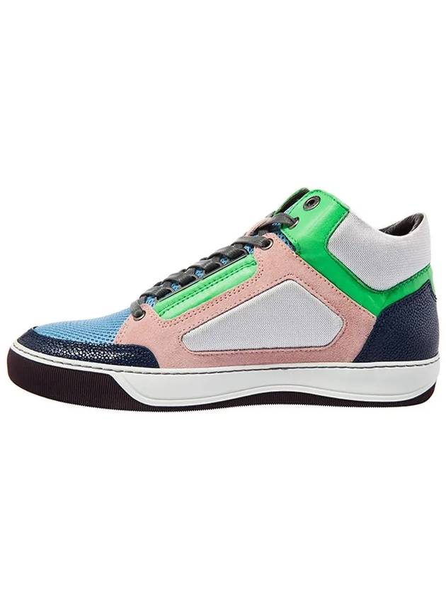 Color Block High Top Sneakers - LANVIN - BALAAN 4