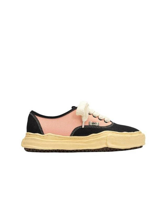 Maison Baker VL OG sole canvas low-top sneakers black pink - MIHARA YASUHIRO - BALAAN 1