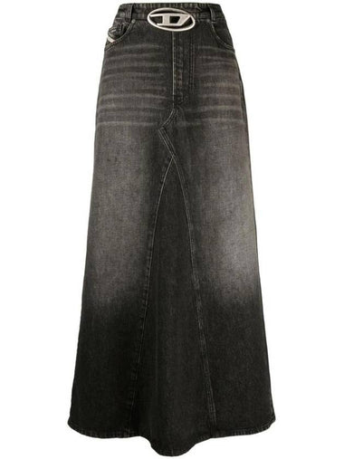 Depago Denim Maxi Skirt Dark Grey - DIESEL - BALAAN 1