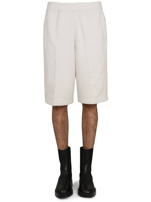 logo print drawstring shorts white - BURBERRY - BALAAN 2