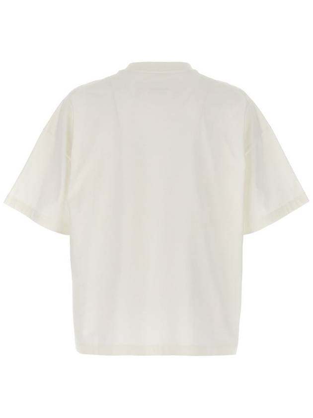 Logo Print Short Sleeve T-Shirt White - JIL SANDER - BALAAN 3