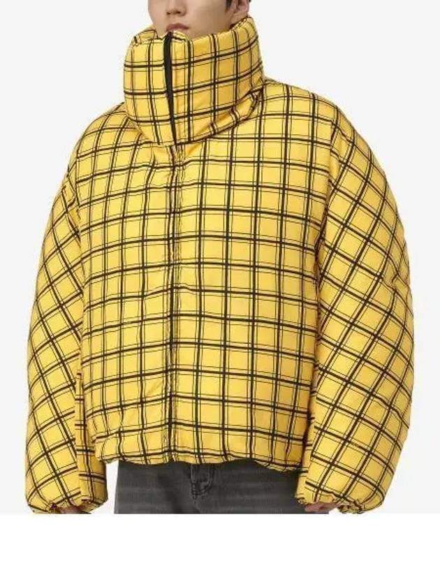 Check Oversized Down Padding Yellow - MARNI - BALAAN 2