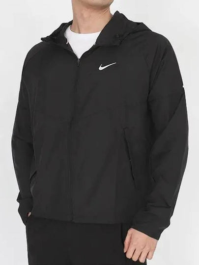 Repel Miler Hoodie Windbreaker Black - NIKE - BALAAN 2