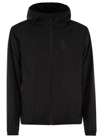 Men's Bissen Zip-Up Hoodie Black - MONCLER - BALAAN 1