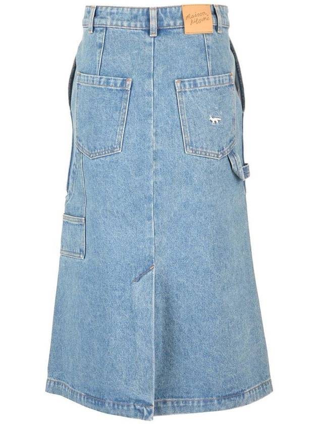 Skirt MW01509WW5023 P413 Blue - MAISON KITSUNE - BALAAN 3