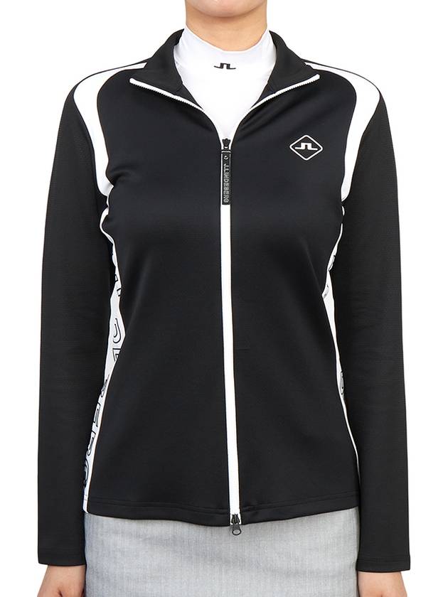 Golfwomen's Mid Layer Regular Fit Jacket Black - J.LINDEBERG - BALAAN 3