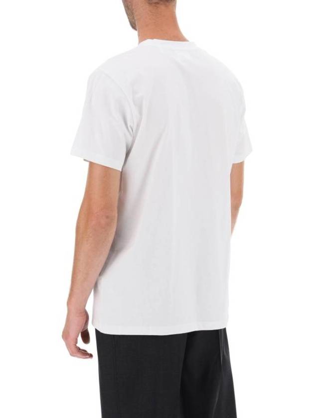 Zafferh Mini Logo Cotton Short Sleeve T-Shirt White - ISABEL MARANT - BALAAN 4