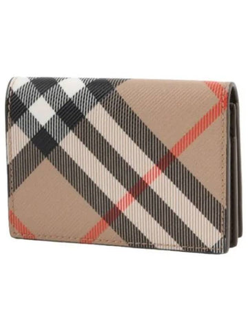 Checked bifold card holder - BURBERRY - BALAAN 1