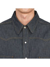 Cotton Denim long sleeve Shirt Blue Vert - MAISON MARGIELA - BALAAN 8