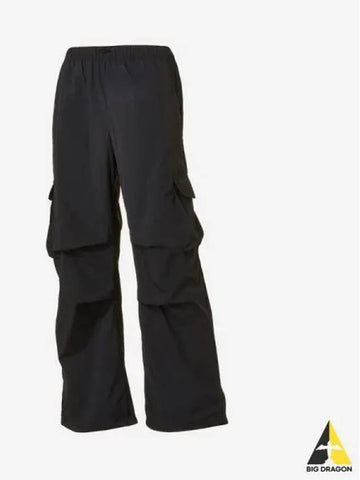 Women s Nylon Wide Cargo Pants 19 Black - NEW BALANCE - BALAAN 1