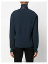 Front Zip  Down Suede Jacket Ink Blue - TOM FORD - BALAAN 4