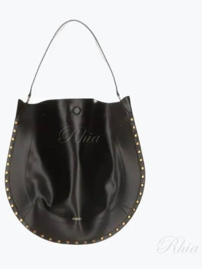 Oskan Leather Shoulder Bag Black - ISABEL MARANT - BALAAN 2