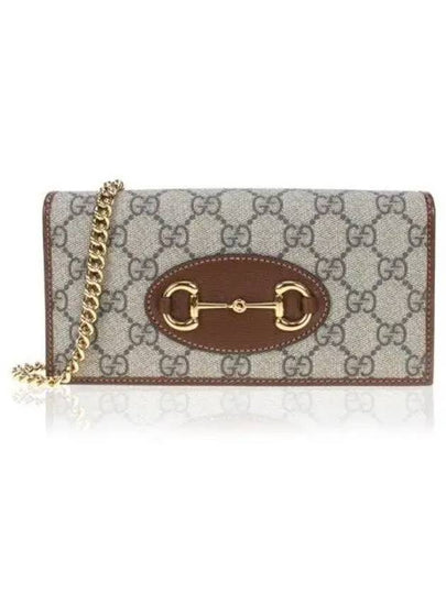 Horsebit 1955 Chain Cross Bag Beige Ebony - GUCCI - BALAAN 2