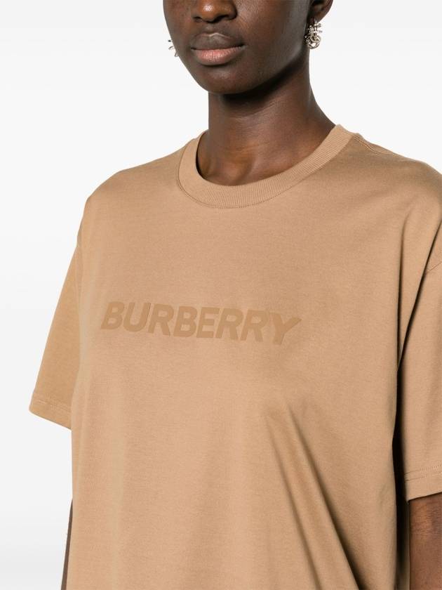 Logo Print Organnic Cotton Short Sleeve T-Shirt Brown - BURBERRY - BALAAN 6