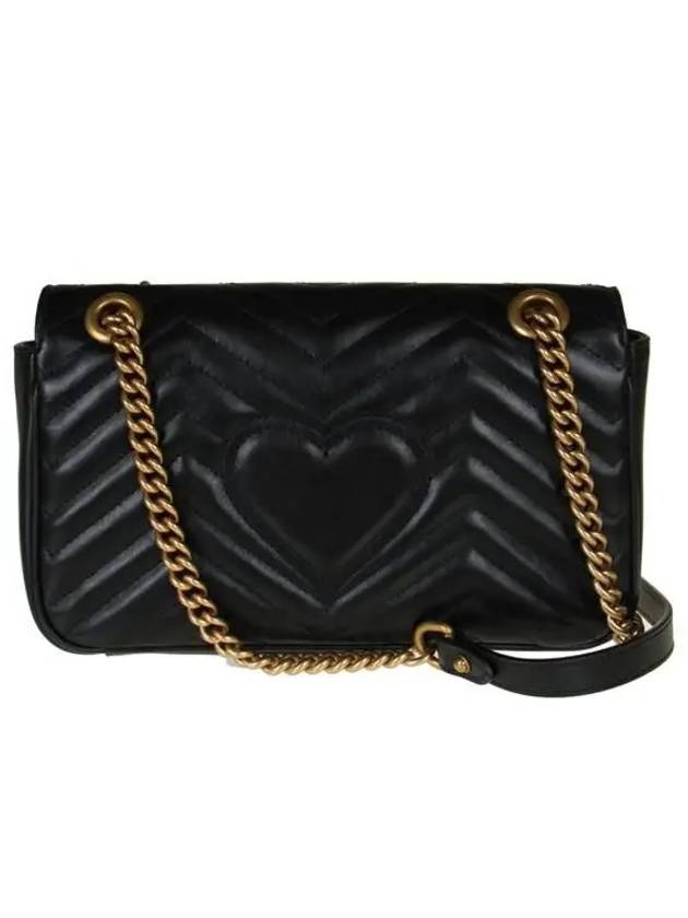 GG Marmont Matelasse Small Shoulder Bag Black - GUCCI - BALAAN 5