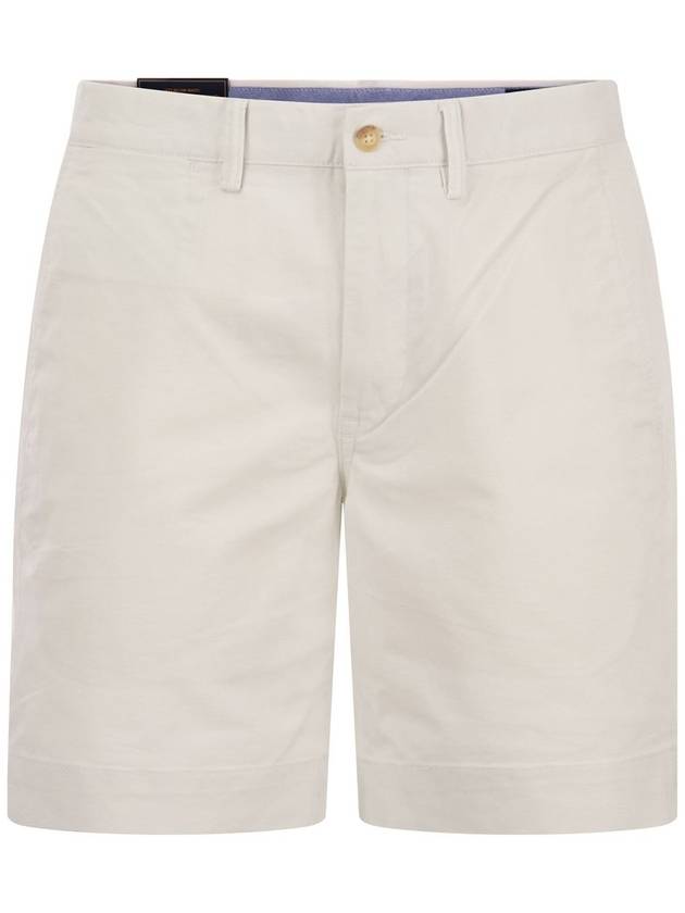 Stretch Classic Chino Shorts White - POLO RALPH LAUREN - BALAAN 2